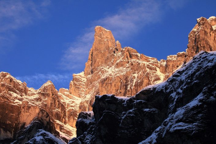 Le Cirque du Fer-à-Cheval – La Corne du chamois au soleil couchant