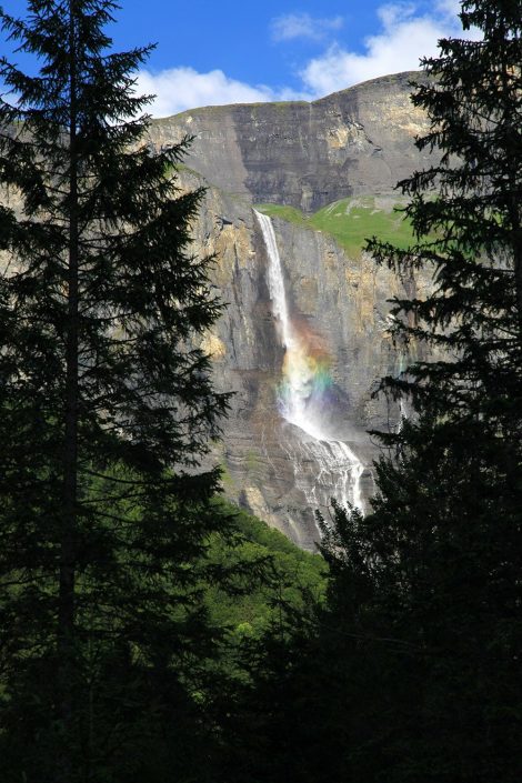 Le Cirque du Fer-à-Cheval – Effet de lumière sur les cascades