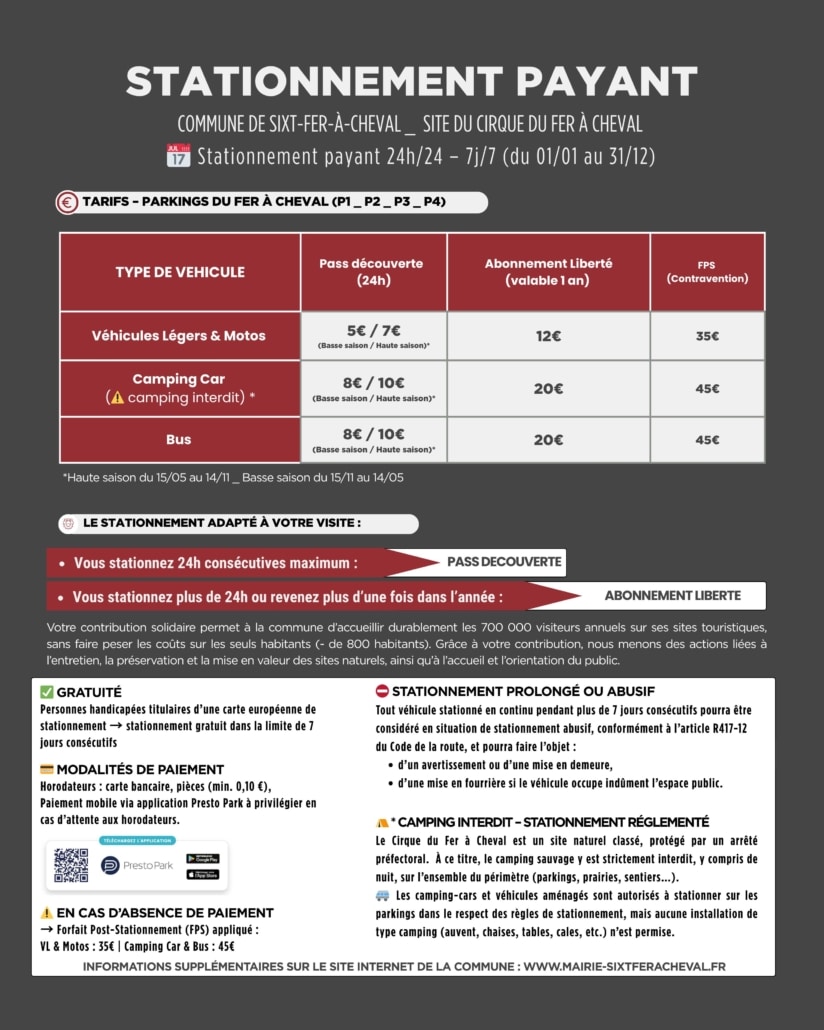 HORODATEURS _ TARIFS AFFICHES (80 x 100 cm)
